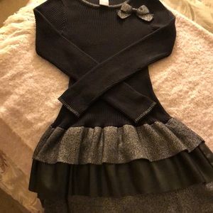 Black / Silver Girls Dress
